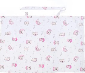 Κάλυμμα Θηλασμού Dimcol Bear's Nest 04 White - Pink