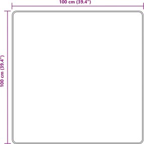 vidaXL Χαλί Runner MARSA Ανθρακί 100 x 100 cm Πολυέστερ και PVC