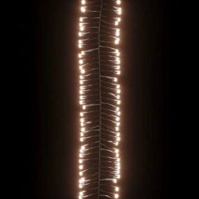 vidaXL Φωτάκια με 400 LED Θερμό Λευκό 7,4 μ. από PVC