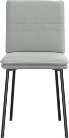 vidaXL Καρέκλες Τραπεζαρίας 6 τεμ. Αν. Γκρι Βελούδινες