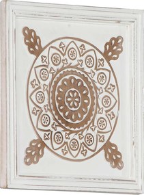 vidaXL Διακόσμηση Τέχνης 2 τμχ. 40 x 40 x 1,5 cm Καφέ και Λευκό