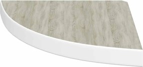 vidaXL Ράφια Τοίχου Γωνιακά 2 τεμ. Δρυς/Λευκό 35x35x3,8 εκ από MDF