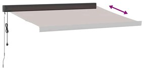 vidaXL Τέντα Πτυσσόμενη Αυτόματη Καφέ 300x250 εκ.