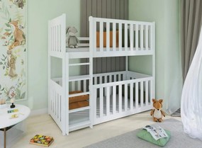 KONRAD 90x190 white bunk bed Lano Furniture