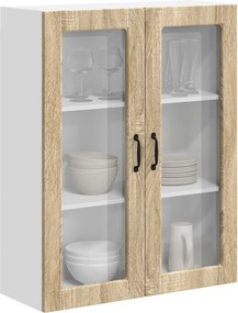 vidaXL Ραφιέρα τοίχου LUCCA Sonoma Δρυς 80 x 31 x 100 εκ.