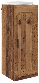 vidaXL Επιτοίχιο ντουλάπι Παλιό Ξύλο 34,5 x 34 x 90 εκ.