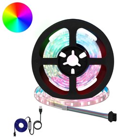 vidaXL Λωρίδα LED 2 pcs Μαύρο και Διαφανές 1000 χιλ