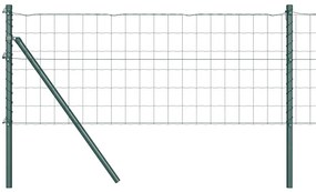 vidaXL Φράχτης με Στήλες. Πράσινο 0.8 x 25 m Ατσάλι