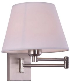Φωτιστικό Τοίχου - Απλίκα 77-3560 SE 121-1AN Dennis Chrome Mat Homelighting Fabric