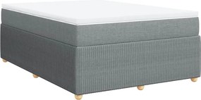 vidaXL Κρεβάτι Boxspring με Στρώμα Αν. Πράσινο 160x200εκ Υφασμάτινο