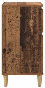 vidaXL Κομοδίνο Παλιό ξύλο 40 x 35 x 70 εκ. Επεξεργασμένο ξύλο