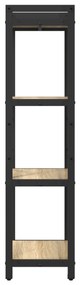 vidaXL Βιβλιοθήκη Sonoma Δρυς 40 x 30 x 118 εκ Επεξεργασμένο ξύλο