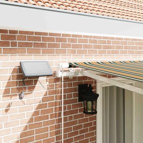 vidaXL Ανακλινόμενη Τέντα με Ηλιακό LED