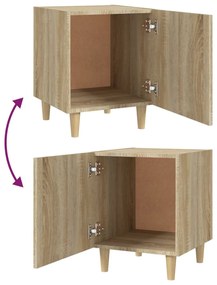 vidaXL Κομοδίνο Sonoma Δρυς από Επεξεργασμένο Ξύλο