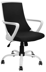 Οffice chair  Black with mesh and metal base 58x59x103 cm