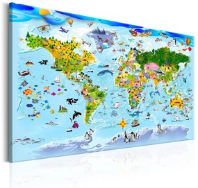 Πίνακας - Children's Map: Colourful Travels 120x80