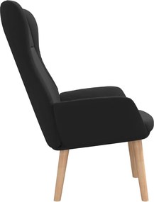 vidaXL Πολυθρόνα Relax Μαύρη Υφασμάτινη