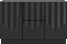 vidaXL Πλαϊνό γραφείο Μαύρο 89 x 34,5 x 57 εκ. Επεξεργασμένο Ξύλο