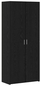 vidaXL Ντουλάπι αποθήκευσης Μαύρη δρυς 80 x 41 x 225 εκ