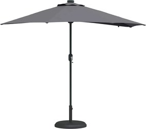 vidaXL Ομπρέλα Κήπου Ανθρακί 294 x 150 x 223 εκ