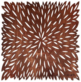Σουπλά Pointy (Σετ 4Τμχ) 790PYN1136 36x36cm Cherry Hermia Ξύλο