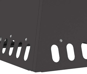 vidaXL Φωτιά Μαύρο 48 x 48 x 40 εκ Κρύα έλαση από χάλυβα