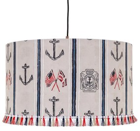 Φωτιστικό Οροφής Buccaneers Of Bahamas CL50280 35X22Cm MindTheGap Metal, Fabric