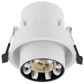 Σποτ Φωτιστικό Χωνευτό Στρογγυλό GU10 10W IP20 Mono Slide Nowodvorski 10796 Μαύρο-Λευκό