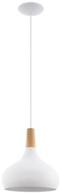 Φωτιστικό Οροφής Sabinar 96982 White Eglo Metal,Wood