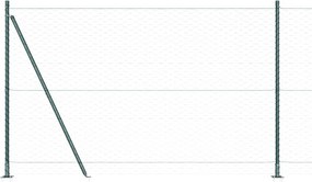 vidaXL Στύλος Περιφράξεων Πράσινο 10 x 1,4 μ (50 χιλ διχτύ)