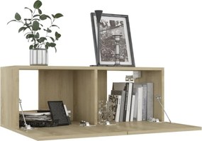 vidaXL Έπιπλα Τηλεόρασης 4 τεμ. Sonoma Δρυς 80x30x30 εκ. Επεξ. Ξύλο
