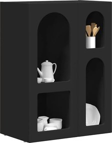 vidaXL Πλαϊνό γραφείο Μαύρο 59 x 35 x 80.5 εκ. Επεξεργασμένο ξύλο