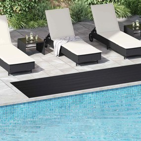 vidaXL Μάτ δαπέδου Μαύρο 1 x 5 m Λάστιχο