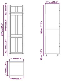 ΝΤΟΥΛΑΠΙ ΚΟΥΖΙΝΑΣ "LUCCA" SONOMA OAK ENGINEERED WOOD 853870