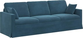 vidaXL Καναπές Μπλε 228 x 78 x 80 εκ Βελούδο