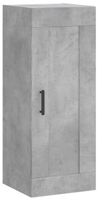 vidaXL Ντουλάπι Γκρι Σκυροδέματος 34,5x34x180 εκ. Επεξεργασμένο Ξύλο