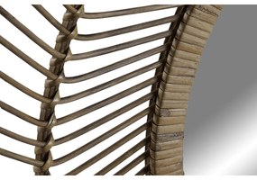 Τοίχο καθρέφτη Home ESPRIT Φυσικό Τροπικό 110 x 2,5 x 110 cm