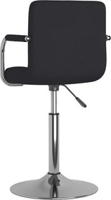 vidaXL Σκαμπό Μπαρ Μαύρο Υφασμάτινο