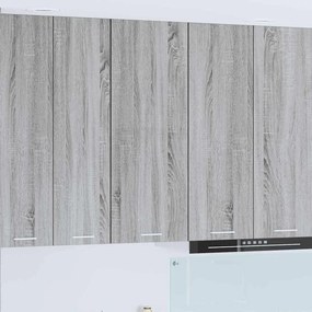 vidaXL Κρεμαστό ντουλάπι Γκρίζο Σονομα 40 x 31 x 100 εκ.