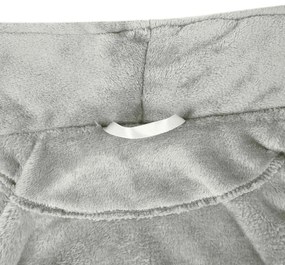 vidaXL Ρόμπα χωρίς Κουκούλα Γκρι s Φανέλα