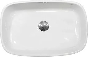 Poros White Gloss 52x33 - Επιτραπέζιος νιπτήρας