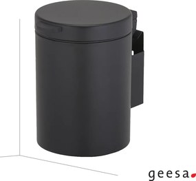 Geesa Hotelia 644 Black Matt - Χαρτοδοχείο επίτοιχο 3L βαρέως τύπου