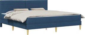 vidaXL Σκελετός Κρεβατιού Μπλε 200 x 200 cm Πολυεστέρας
