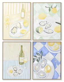 Καμβάς Home ESPRIT πολυστερίνη Καμβάς 60 x 4 x 80 cm (4 Μονάδες)