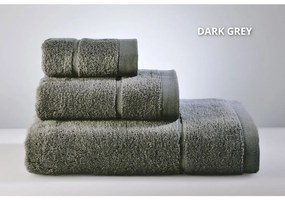 Πετσέτες Joanne (3τμχ) Dark Grey Down Town Σετ Πετσέτες 90x150cm 100% Βαμβάκι