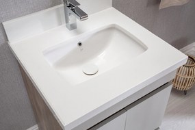 Πάγκος με Νιπτήρα & Καθρέπτη Oak ECHO 24 56x60x24