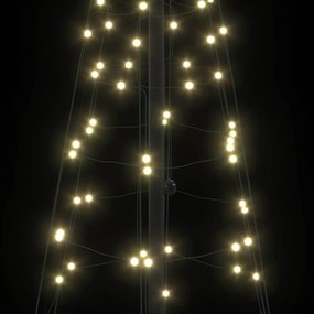 vidaXL LED Χριστουγεννιάτικο Δέντρο με βάση Θερμό λευκό 250 cm Σίδερο