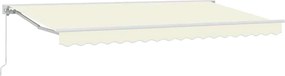 vidaXL Σκηνίτσα Αναδιπλούμενη Κρεμ 400 x 200 cm Πολυέστερ και Μέταλλο