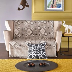 Ριχτάρι Maori 04 Beige-Brown Kentia Two-seater 180x250cm Βαμβάκι-Ακρυλικό