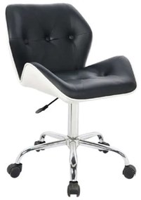 Καρέκλα Γραφείου BS1250 Μαύρο Χρώμιο/PU 46x53x91-103cm